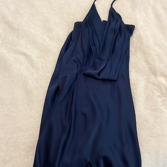 Ramy Brook Valentina Plunging Halter Gown - Picture 3 of 5